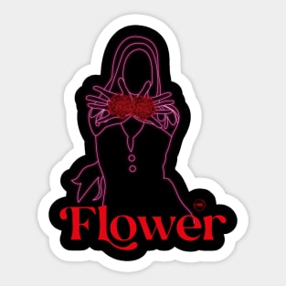 jisoo flower led design Sticker